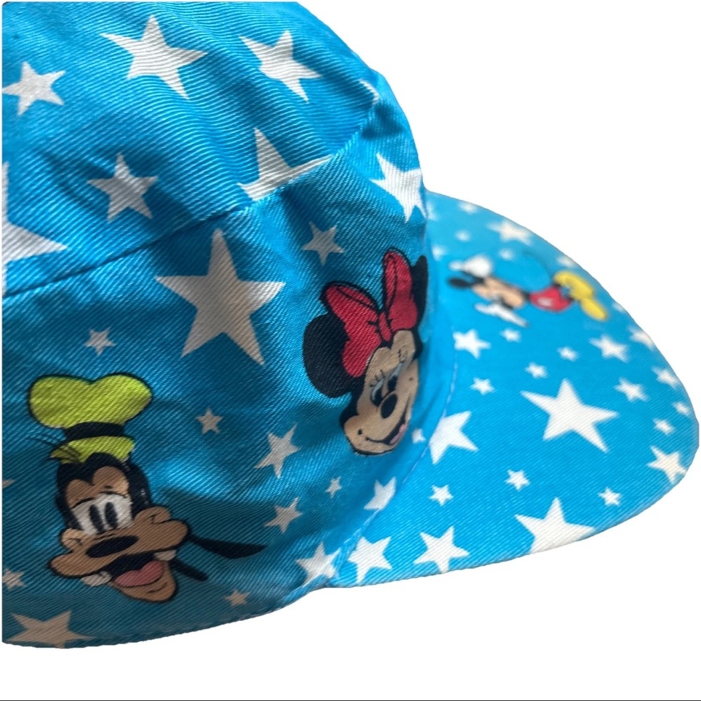 Vintage Walt Disney Co Mickey Mouse Minnie Stars Goofy blue Painters Hat 80 Rare - Picture 14 of 16